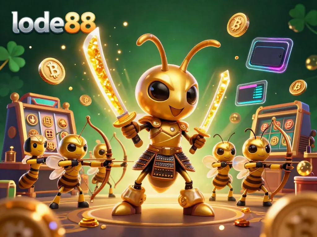 Lode88 enhances your gaming with a magical samurai hornet guarding treasure and excitement!